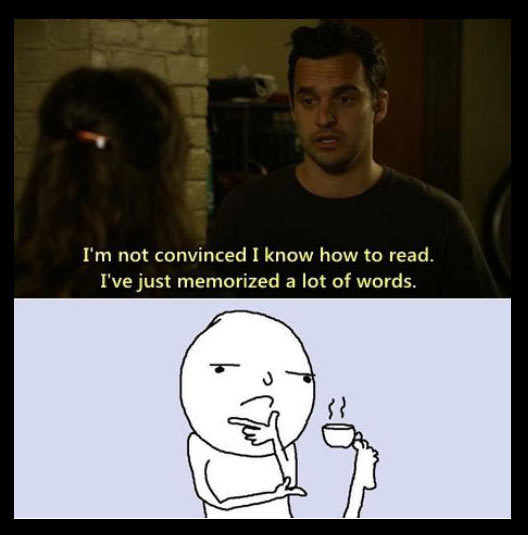 srsfunny:  Memorizing words…http://srsfunny.tumblr.com/ 