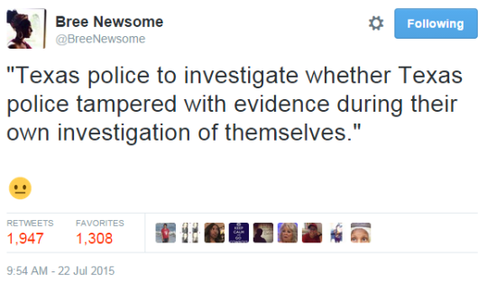 iwriteaboutfeminism:  #WhatHappenedToSandraBland?[part one]July 22, 2015