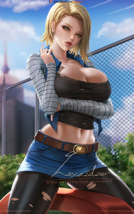 youngjusticer:  Gorgeous android.18, by lexaiduer.