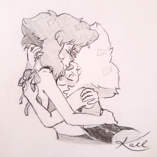 kallynnekmi:  I redraw one of my old drawings. 💚💙 (???/2018) It’s just a sketch :c(04/2019) Don’t separate them again 