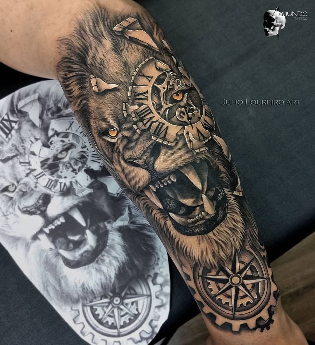 تويتر  MagnumTattooSupplies على تويتر Awesome lion and compass piece  from Amy Ellis done with magnumtattoosupplies    tattoo tattooartist  tattoosleeve art artist lion liontattoo blackandgrey bng  tattoorealistic realismtattoo https 