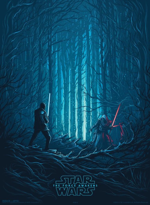 xombiedirge:  IMAX/AMC Star Wars: The Force Awakens by Dan Mumford / Twitter / Store   These. A