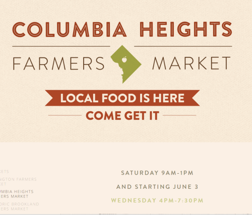 This Saturday! and every Saturday until December 12th, we’ll be at the Columbia Heights Farmer