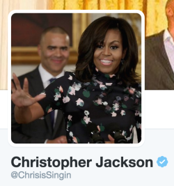 joanholloway:  everyone’s seen christopher jackson’s twitter photo, right? good. 