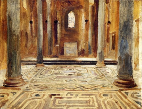 John Singer Sargent, San Cataldo, Palermo (also known as A Mosque, Cairo), c. 1897. Oil on canvas, 3