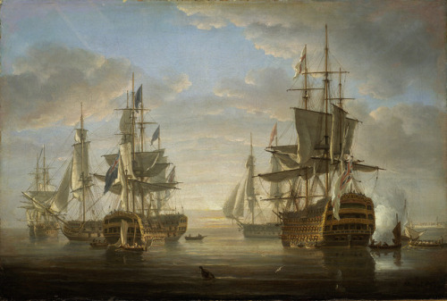 ltwilliammowett: Nelson’s Flagships at Anchor by Nicholas Pocock 1807 A composite picture show