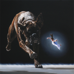 asylum-art:   Captivating Surreal paintings by Joel Rea  In my fine art practice I strive to produce technically striking oil paintings in the realm of photo-realistic/surreal painting. The imagery in my paintings primarily comes from my photography and
