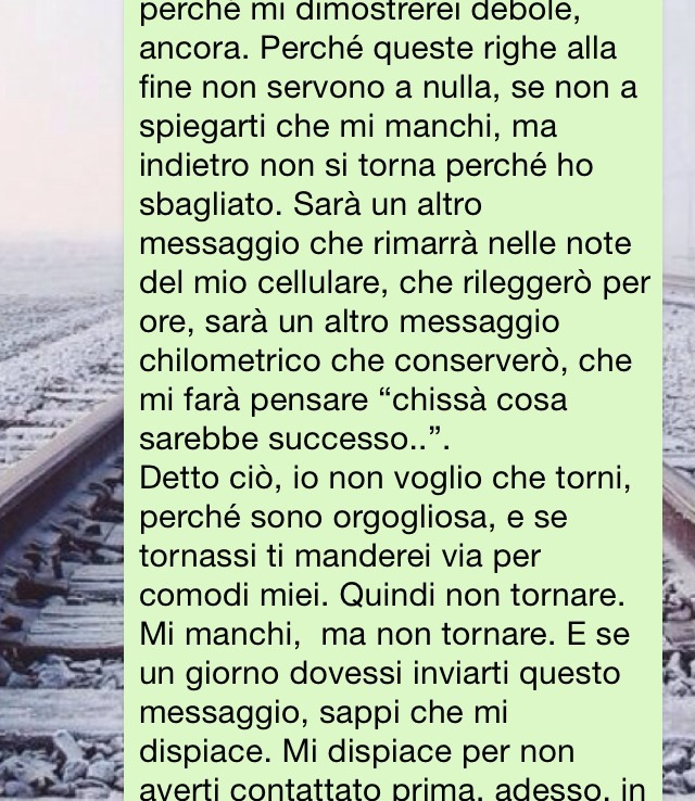 promettimiditornare:  “So soltanto che a volte i ricordi fanno mancar l’aria”