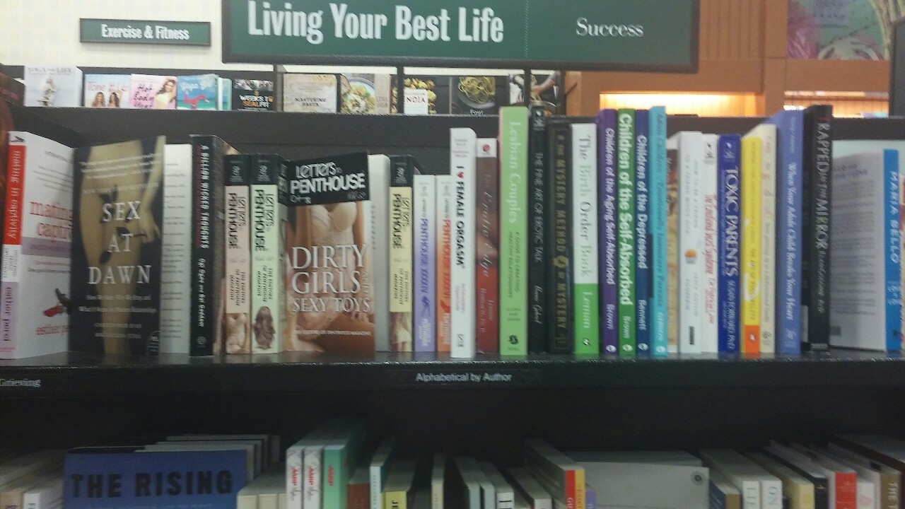 bdsmpetplay:  I find this particular shelf morbidly Hilarious.  The far left is all