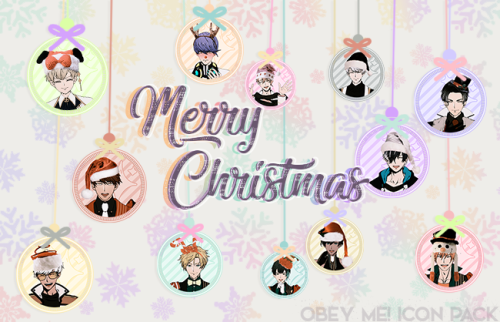 devilgram:❤ Obey Me! // Christmas Icons Icons below the cut ! Keep reading 
