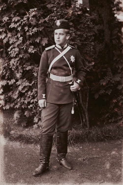 Armée russe.1892.Photographie.“Grand Duc Boris, tenue d’officier de Dragons.”Art by E.et F. de Jongh