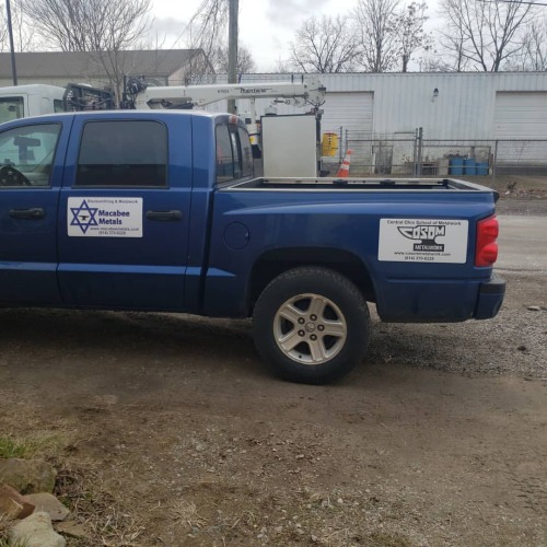 macabee-613:Shiny new signs for my grimy old truck.#blacksmith #bladesmith #blacksmithclass #macabee