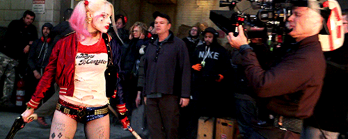 dcfilms:  Margot Robbie on the set of Suicide Squad 