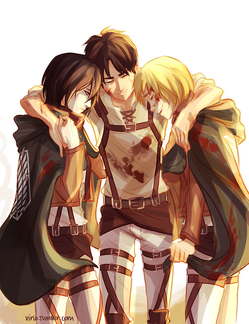 elizaethian:  So this is Viria’s Attack on Titan fan art.  ISN’T IT FUCKING AMAZING????  Go look at more of her art!  
