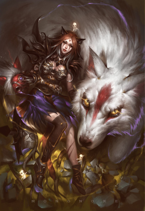 Princess Mononoke Nhi Tophung www.artstation.com/artwork/nd9x9