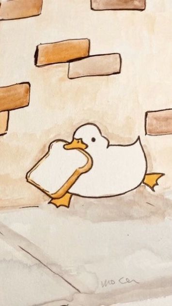 Little Cute Ducks Wallpaper