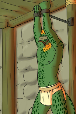 Captured Argonian Adventurer Been having