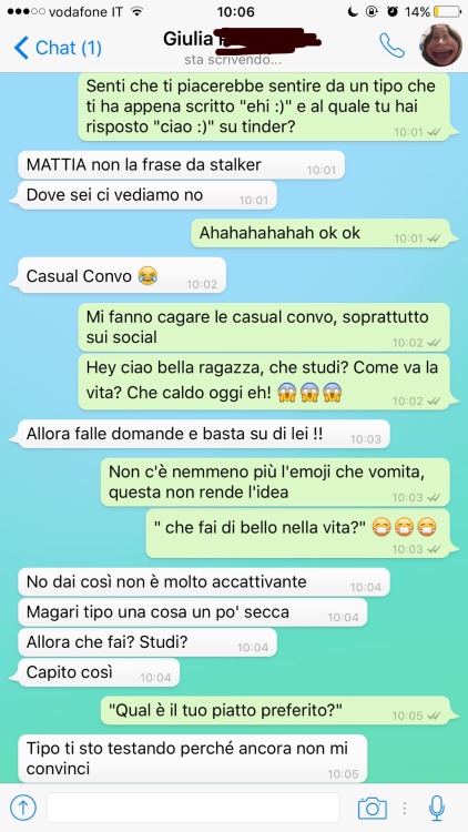 questo sono io che provo ad essere social e a conoscere gente nuova