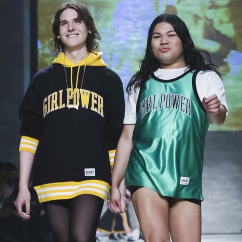 harinef:trans women on the runway!! me and dese closing the #sportplus segment of the vfiles show at