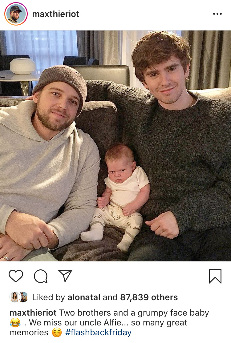 Instagram freddie highmore Inside Freddie