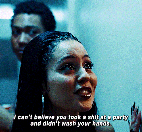ladiesblr:You’re the corniest guy I’ve ever met. But you’re literally the sexiest girl I’ve ever met. Thank you, you have good taste.ALEXA DEMIE as MADDY PEREZ Euphoria S2E01 | Trying to Get Into Heaven Before the Door Closes #euphoria#maddy perez #i am the one who queues
