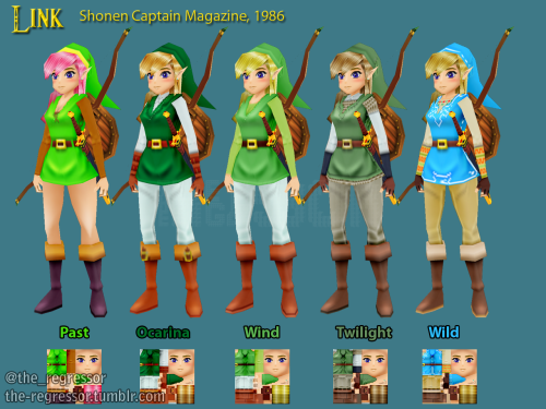 the-regressor: Link - Shonen Captain Magazine 1986I haven’t modeled a Link all year, lets change tha