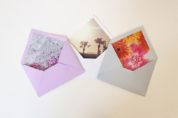 wattlebirdblog:  DIY personalized envelope lining via Free People