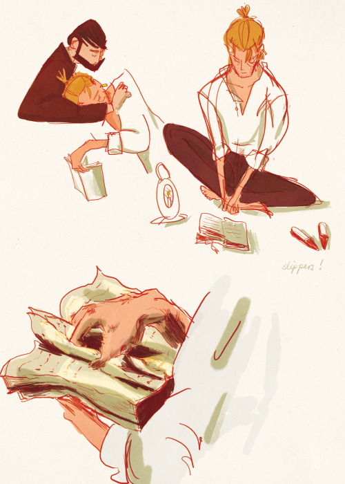 rossenn:Anders stays up late reading a lot (and nobody can convince me that he doesn’t wear slippers