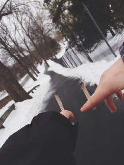 thc-kittyy:  winter wonderland ❄️🍁