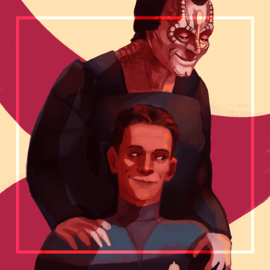 Julian and Garak omg! Did it take a century to draw this! I still am not happy with a lot, but way better than when it started....