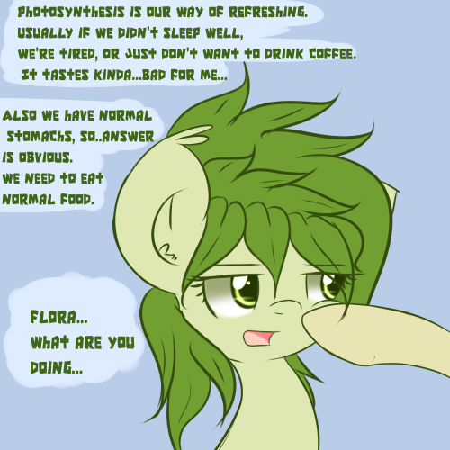 askflowertheplantponi:  Flora :giggles.  x3 Flora, you silly~! ^w^