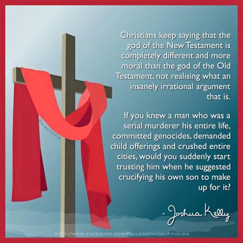 crucifying himself. the son of God is God himself. Its still ridiculous bull.