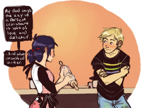 mikavee: i like the idea of adrinette baking sessions (and adrien being the one inviting himself ove