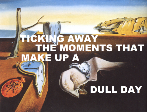 pinkfloydart:Time - Pink Floyd / The Persistence of Memory - Salvador Dali 