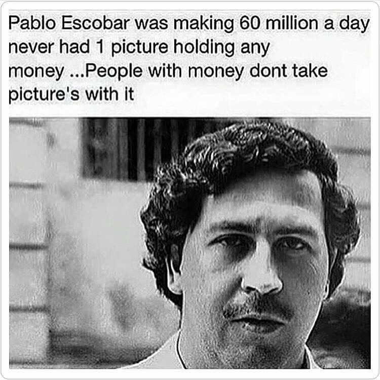 Don&rsquo;t flaunt what you got&hellip; Money flaunts are just fakes trying