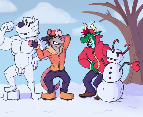 A collab with my friend @urbanmonster413I still think his snowman is better!