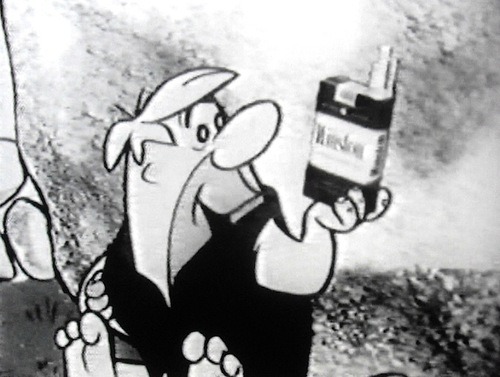 Flintstones Cartoon WINSTON CIGARETTES Vintage Advertisement Commercial (1960s)