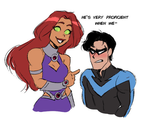 paunchsalazar: rewatched my favorite parts of Titans: Judas Contract lol… Nightwing and Starf