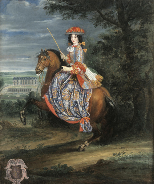 Equestriennes by Joseph Parrocel, 1670s;Anne de Souvré, Marquise de LouvoisCatherine de Neufville, C