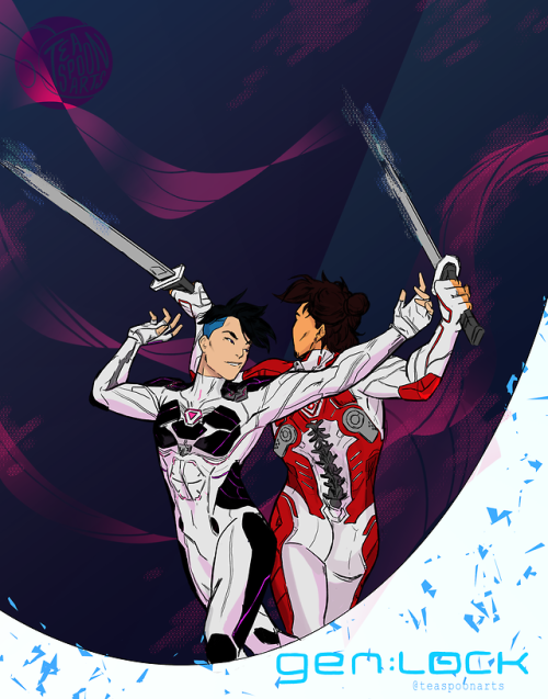 teaspoonarts:I really love gen:LOCK! And I really love these two!!