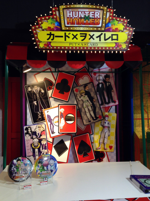 akayashi:  Some of the Hunter x Hunter stuff you can see at Ikebukuro’s J-World Shounen Jump Park!