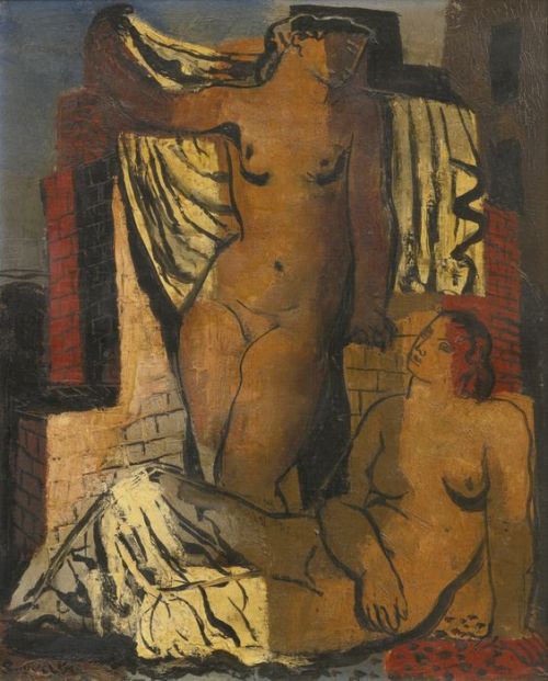 giovannigf:topcat77:Jean Souverbie , b.1881 French painterOil on canvas18 ¼ by 15 in.