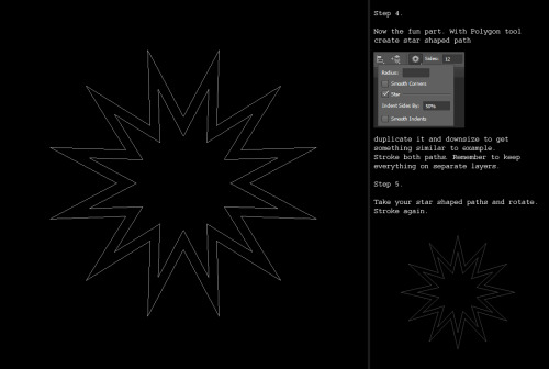 osi8m:  how to spell circles like here:  or here:  for photoshop, thought as long as your program allow to make elipses, or other shapes and use layers, it should work too :P 