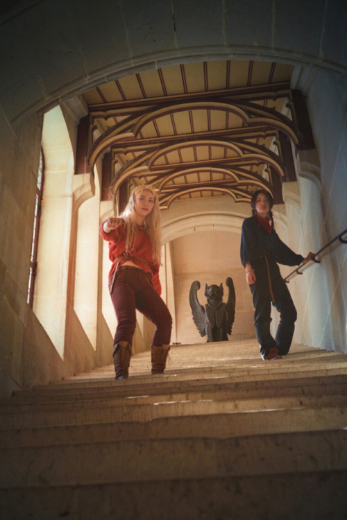 Cosplay in Chateau de Pierrefonds. Female version Merthur.<We are home>Model/Costume/Photograp