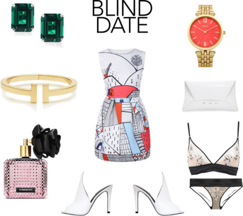 Blind Date by triplea-1 featuring lacy brasSleeveless fitted dress, €16 / Calvin Klein Underwea