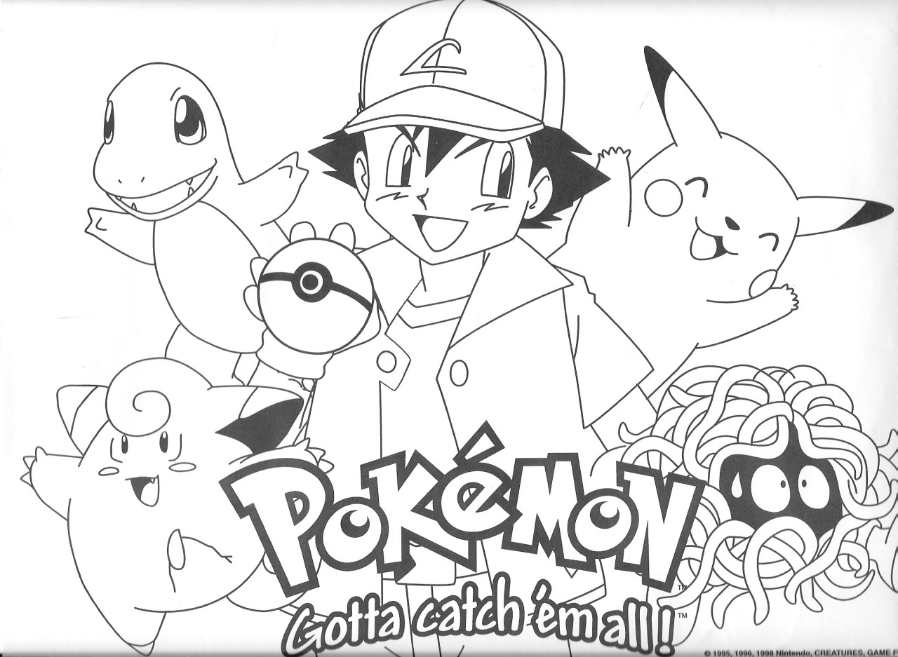 pokescans:  Coloring sheet. 