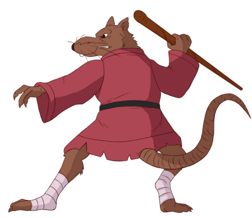 Art I drew of Master Splinter recently from the 80’s TMNT show.. I was trying to get as close the cel animation look as possible