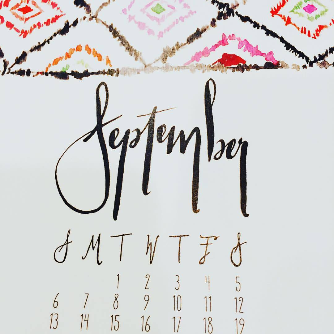 New month! #September #calendar #month