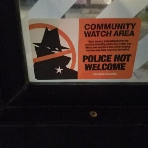 Radical stickers seen around Minneapolis, Minnesota