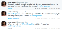 Foreverqueird:  Janetmock Calling Out Piers Morgan For Being A Cissexist, Transmisogynistic,